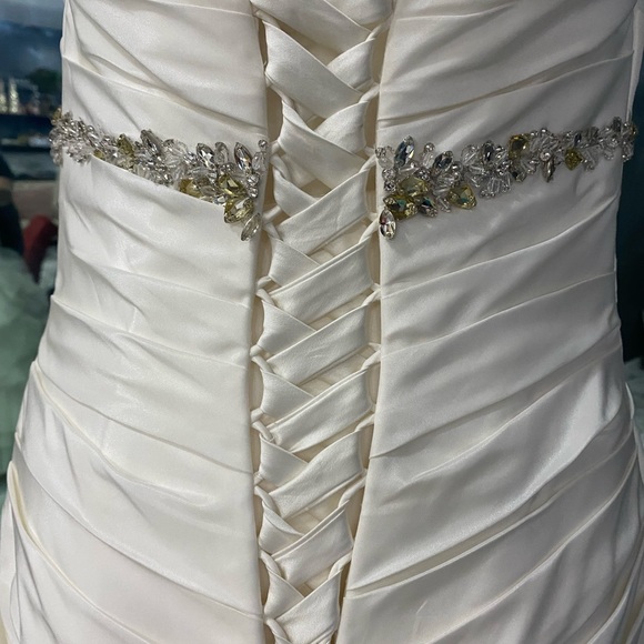 Alfred Angelo 2308 C Diamond White Silver Wedding Gown - Picture 3 of 6